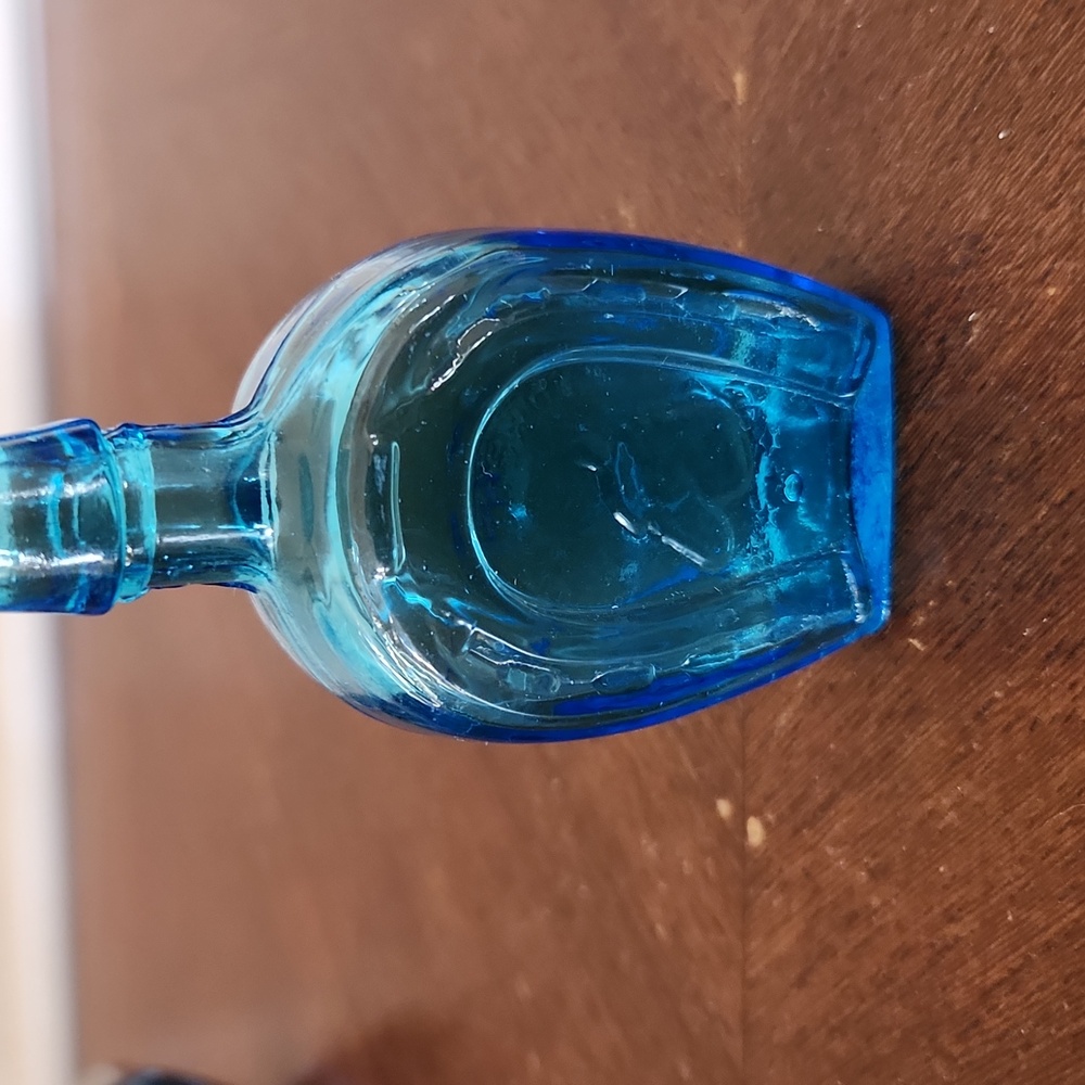 Vintage Wheaton Blue Glass Bottle